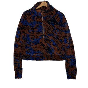 Lululemon XS Small Liquidize Camo Sherpa Scuba‎ Oversized Fleece Pullover Jacket